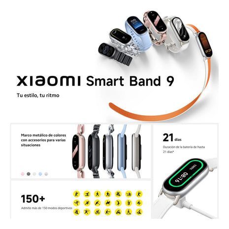 Combo Xiaomi: Smartwatch Smart Band 9 + Buds 6 Active Blanco