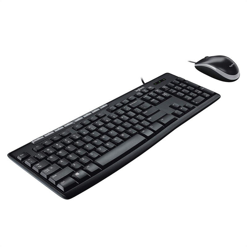 Combo Usb Teclado Multimedia Y Mouse, Logitech Mk200 Media