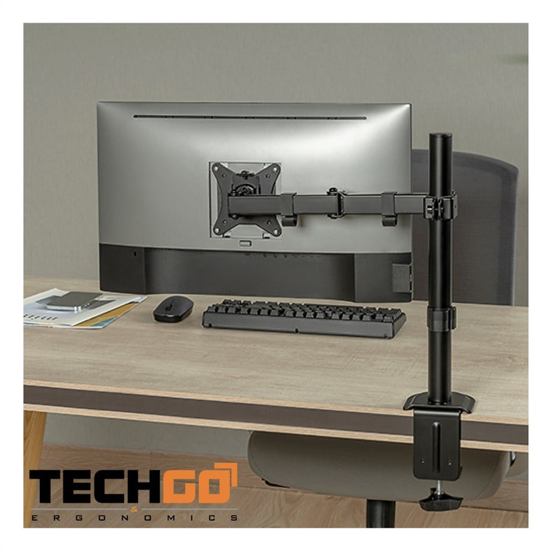 Soporte De Escritorio Para Monitor 17~32, Techgo Spm-1103 Negro