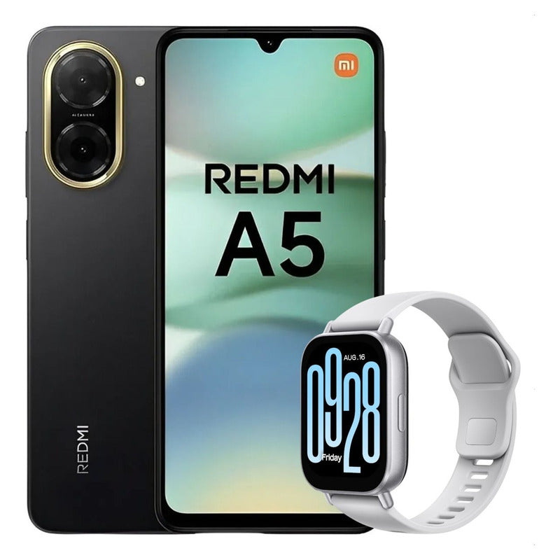 Celular Xiaomi Redmi A5 128gb/4gb Blk +  Watch 5 Active