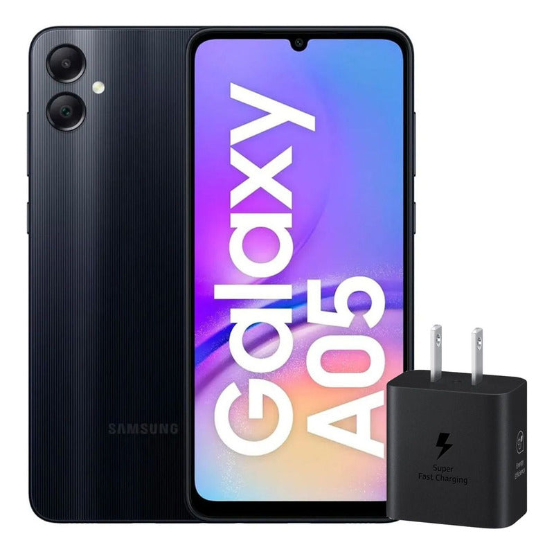 Celular Samsung Galaxy A05 64gb/4gb Blk + Cargador 25w