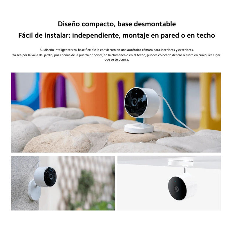Xiaomi Aw200, Cámara Seguridad Exterior Ip65 1080p + 64gb Blanco