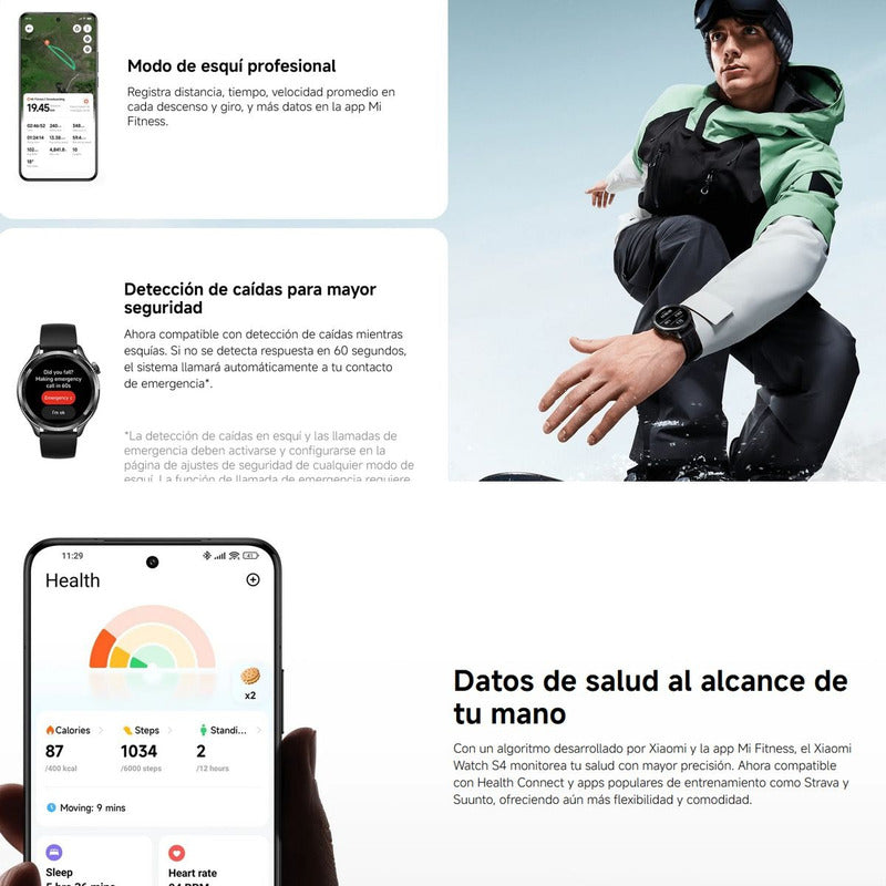 Xiaomi Watch S4, Reloj Inteligente Smartwatch Llamadas, Blk