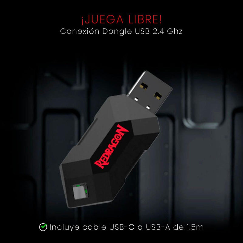 Control Gamepad Inalámbrico Redragon G808-pro Harrow Pro
