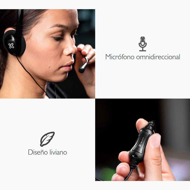 Diadema Con Micrófono, Klip Xtreme Talk Ksh-280 / 3.5mm