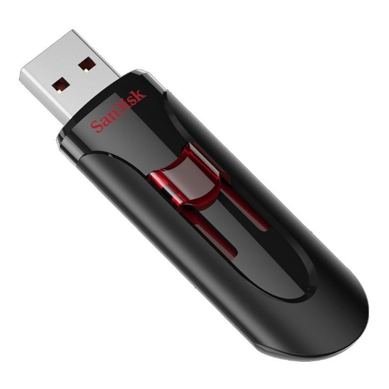 Memoria Usb 3.0 Sandisk Cruzer Glide 64gb, Diseño Retráctil