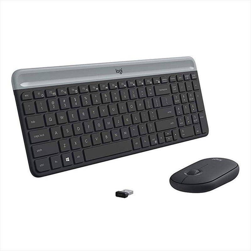 Combo Teclado Y Mouse Inalámbricos Delgados, Logitech Mk470