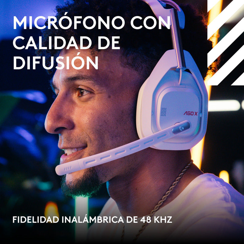 Diadema Gamer Inalámbrica + Base / Logitech Astro A50 X, Wht