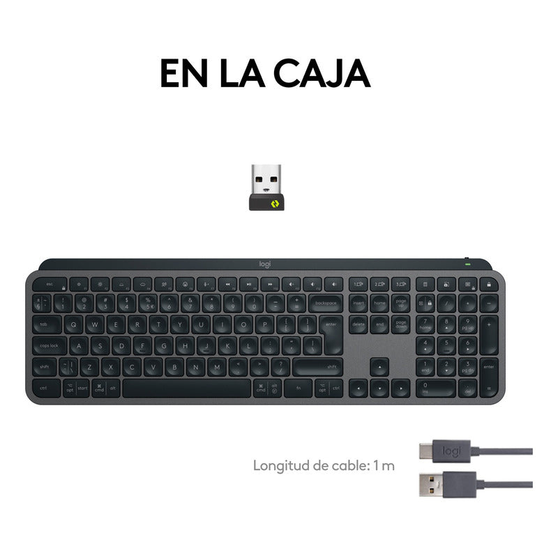 Teclado Inalámbrico Iluminado Avanzado Logitech MX Keys S