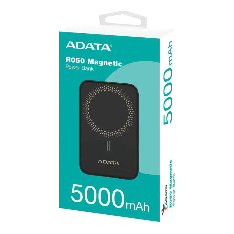 Power Bank 5000mah Adata R050 / Carga Inalámbrica Magnética