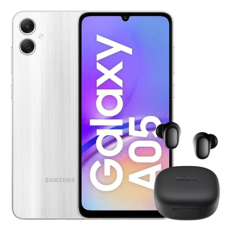 Celular Samsung Galaxy A05 64gb/4gb Plateado + Buds 6 Play