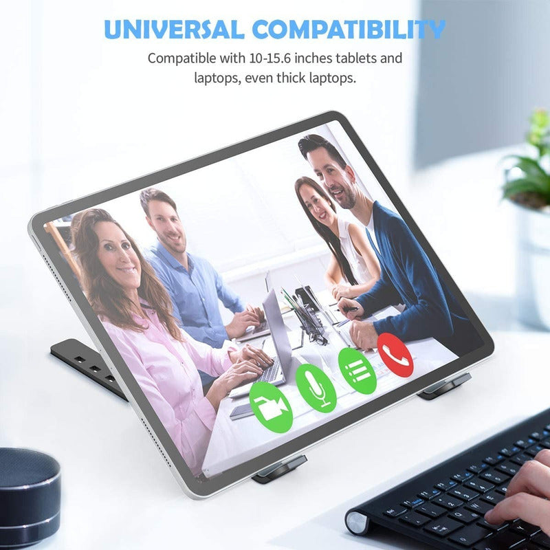 Base Portátil Ergonómica Reclinable 7 Niveles, Plástico, Blk