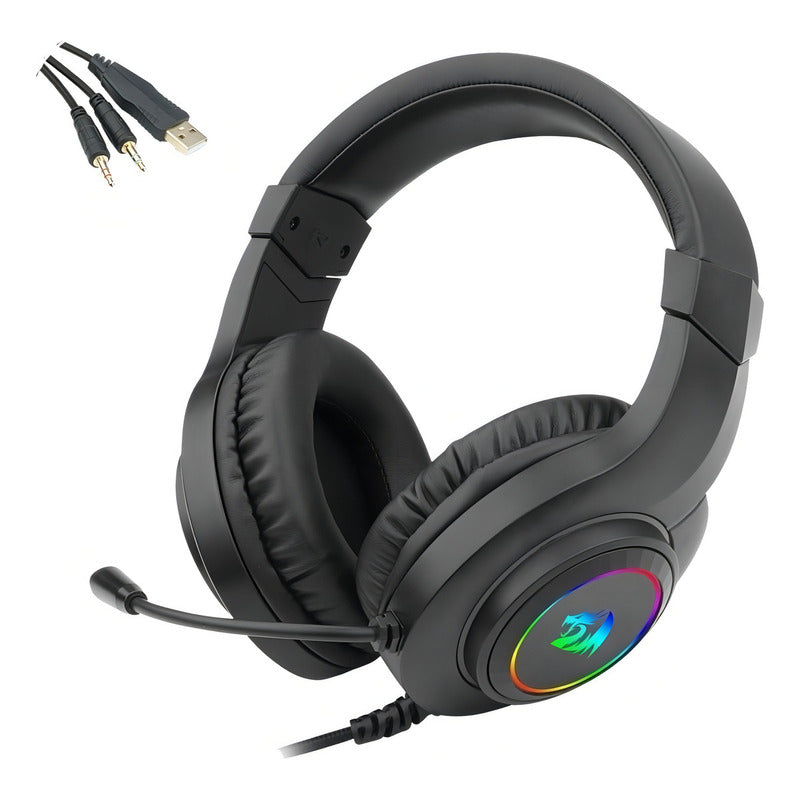 Headset Gamer Redragon Alámbrico Hylas H260 Rgb