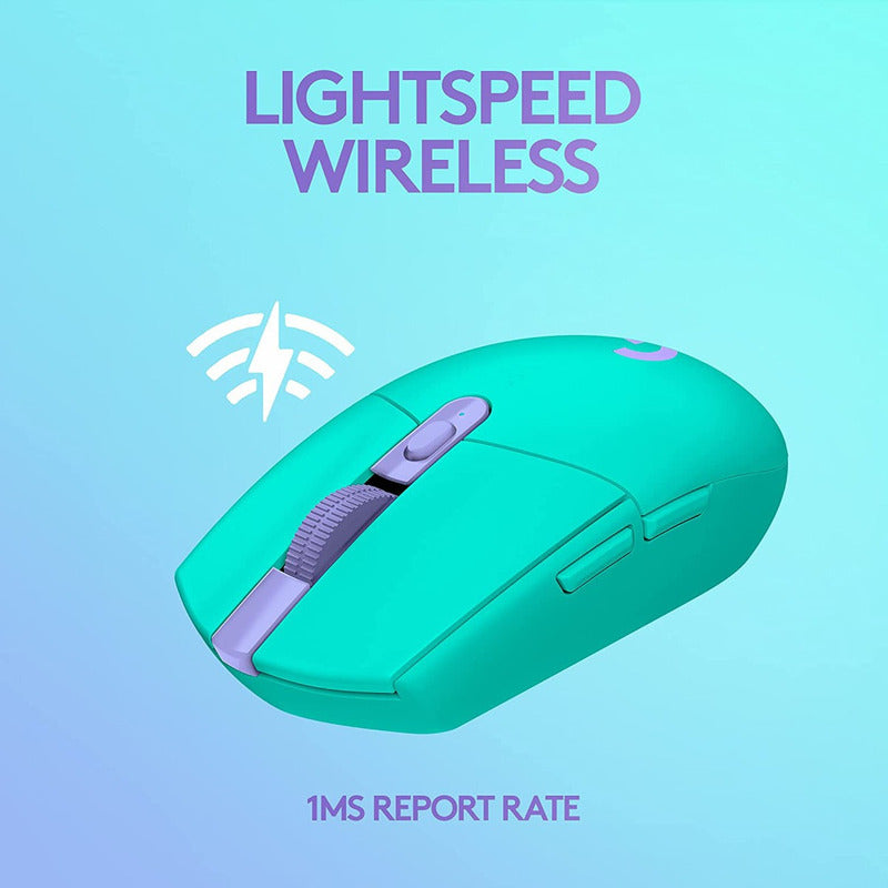 Mouse Gamer Inalámbrico Logitech G305 / 12000dpi - Menta Verde