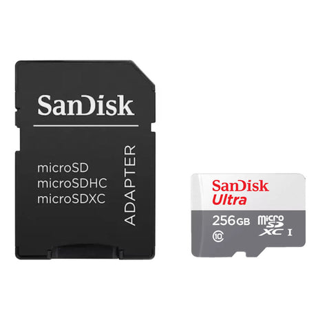 Tarjeta Micro Sdxc 256gb Sandisk Ultra, Uhs-i, C10, 100mb/s