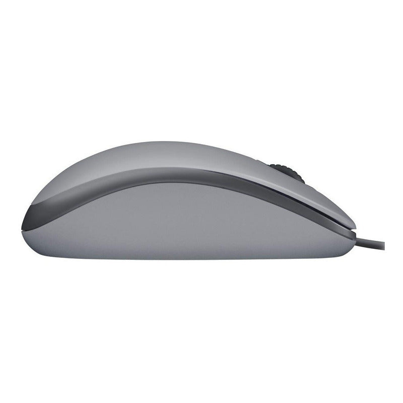 Mouse Óptico Logitech M110 Silent con Clics 90% más Silenciosos Cable USB Diseño Ambidiestro - Gris