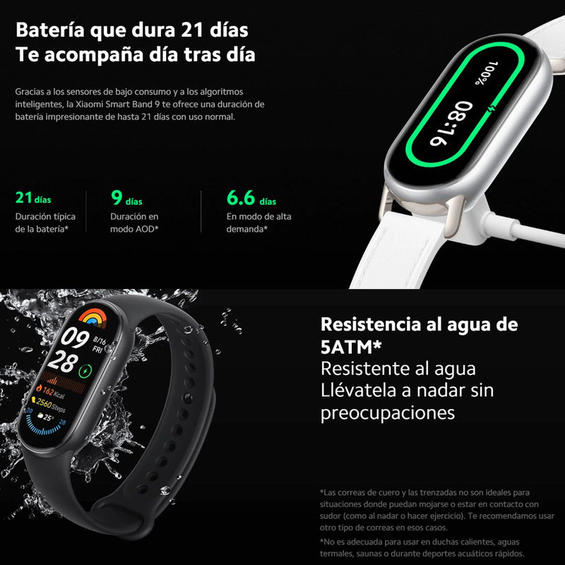 Combo Xiaomi: Smartwatch Smart Band 9 + Buds 6 Active Blanco