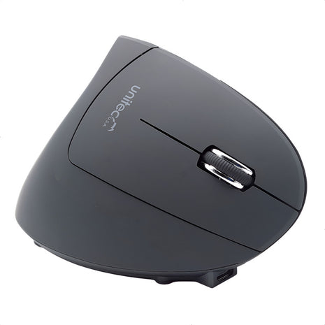Mouse Ergonómico Vertical Unitec V886 Inalámbrico, 6 Botones Negro