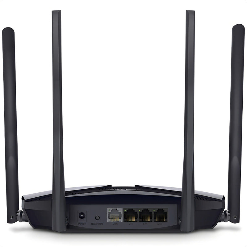 Router Inalambrico Mercusys Mr80x Ax3000 Wi-fi 6 Doble Banda Color Negro