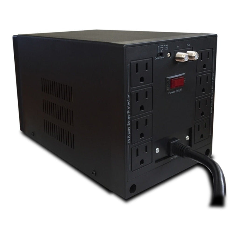 Regulador De Voltaje Cdp R-avr 3008, 3000va / 1500w, 8 Tomas