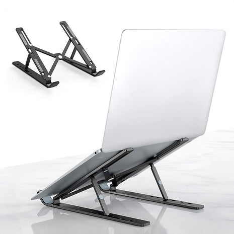 Base Portátil Ergonómica Reclinable 7 Niveles, Plástico, Blk