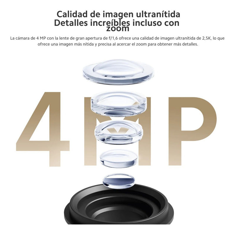 Xiaomi Cw300, Cámara Seguridad Exterior 4mp + Micro Sd 128gb