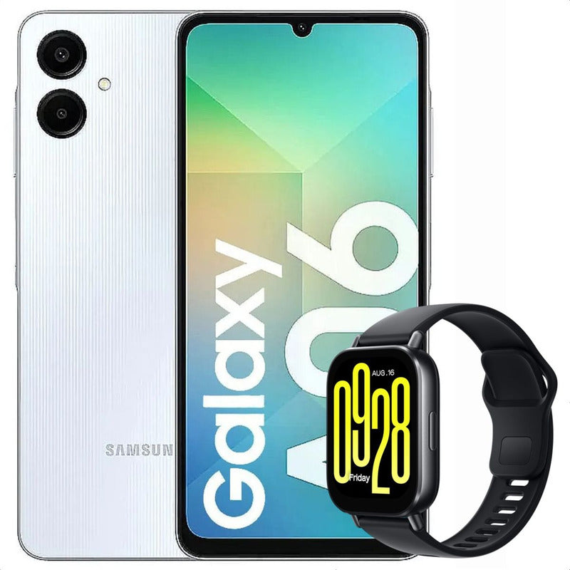 Celular Samsung Galaxy A06 128gb/4gb Azul + Watch 5 Active