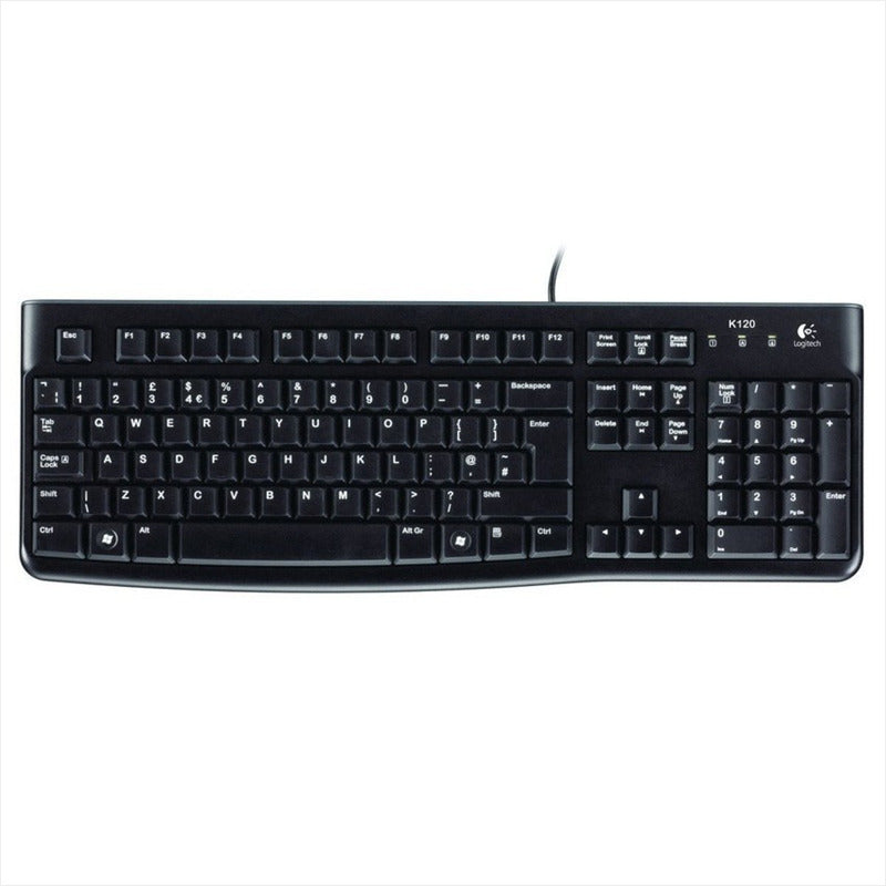 Teclado Usb Logitech K120 · Diseño Resistente Y Silencioso Negro Español