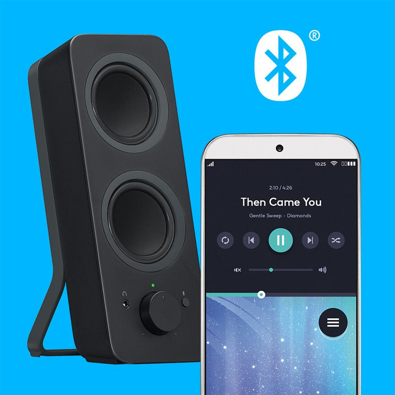 Parlantes Stereo Logitech Z207 Bluetooth/3.5mm Pc Celular Tv