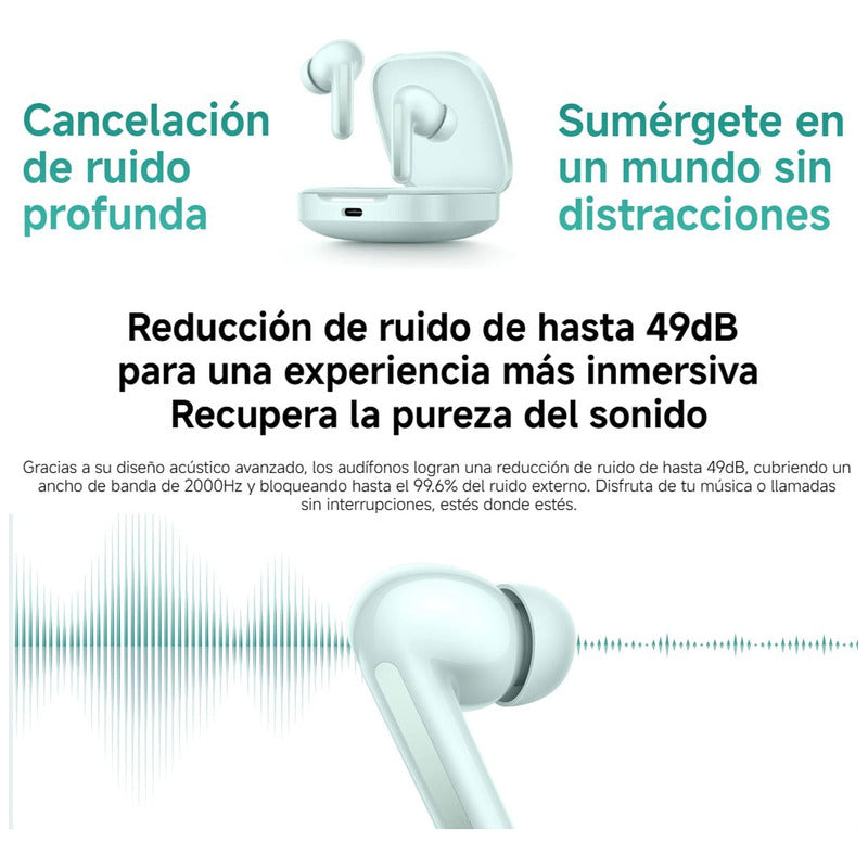 Xiaomi Redmi Buds 6, Auriculares Táctil, Anc 2-mic Ip54, Blk