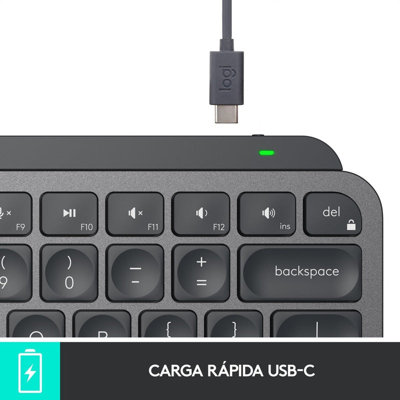 Teclado Avanzado Recargable Logitech Mx Keys Mini - Negro