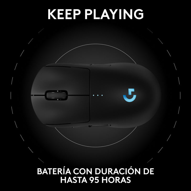 Mouse Gamer Inalámbrico Logitech G Pro 2 Lightspeed, 44k Dpi - Negro