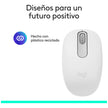 Mouse Inalámbrico Bluetooth Logitech M196 Diseño Ambidiestro Cómodo y Compacto - Blanco