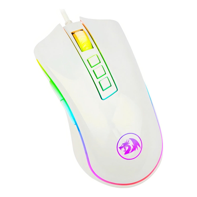 Mouse Gamer Redragon Cobra White M711-w White