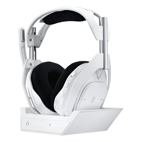 Diadema Gamer Inalámbrica + Base / Logitech Astro A50 X, Blanco