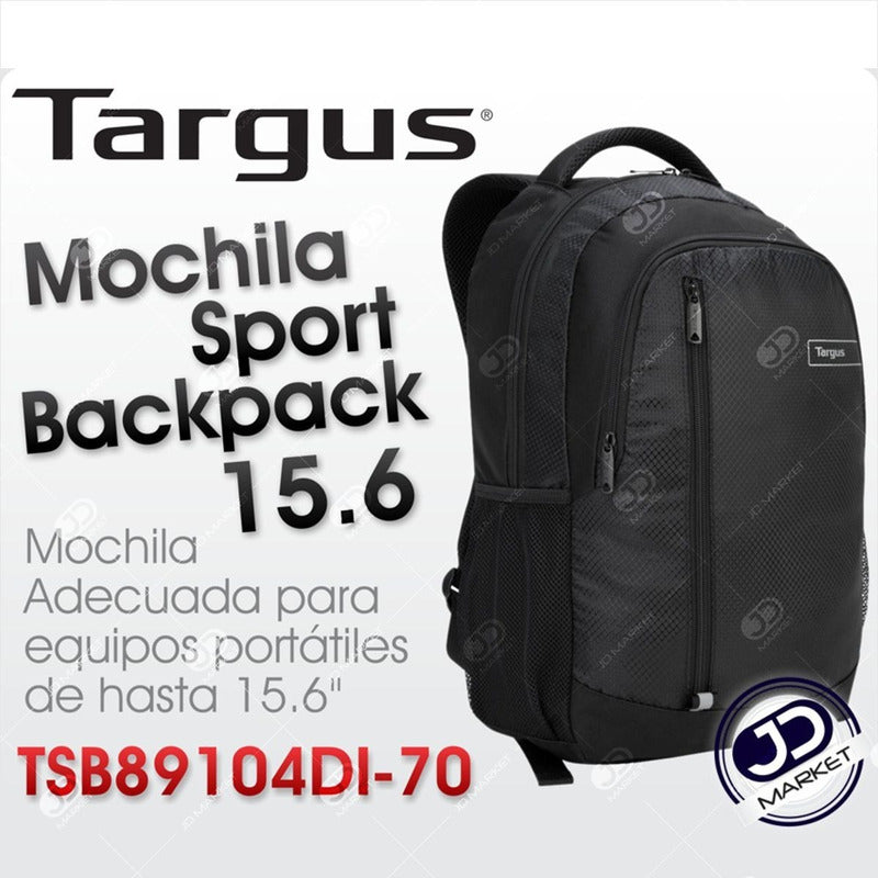 Morral Targus Sport Backpack Tsb89104, Portátil Hasta 15.6''
