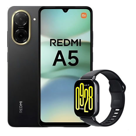 Celular Xiaomi Redmi A5 64gb/3gb Negro + Watch 5 Active