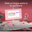 Combo Teclado Y Mouse Bluetooth, Logitech Pop Icon, Rosado