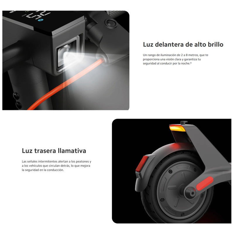 Patineta Eléctrica Xiaomi 4 Lite (2da Gen) Monopatín 25 Km/h Negro