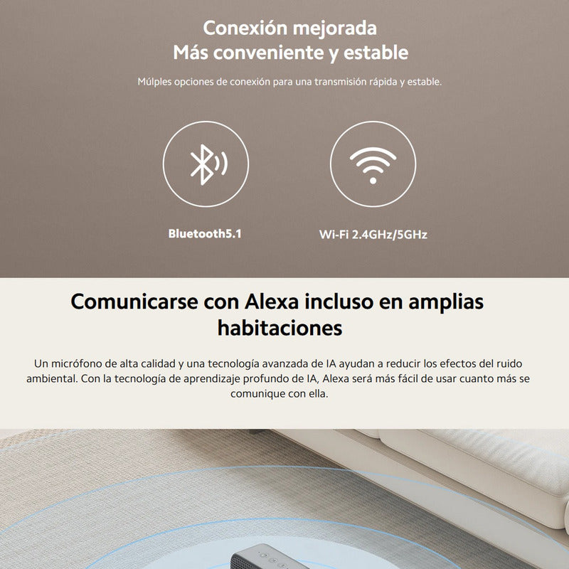 Xiaomi Smart Speaker Lite, Altavoz Inteligente Bt Wifi Alexa