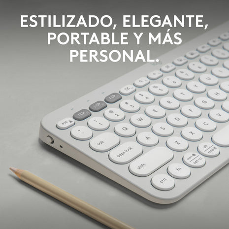 Teclado Bt Multidispositivo Logitech Pebble Keys 2 K380s, Wh