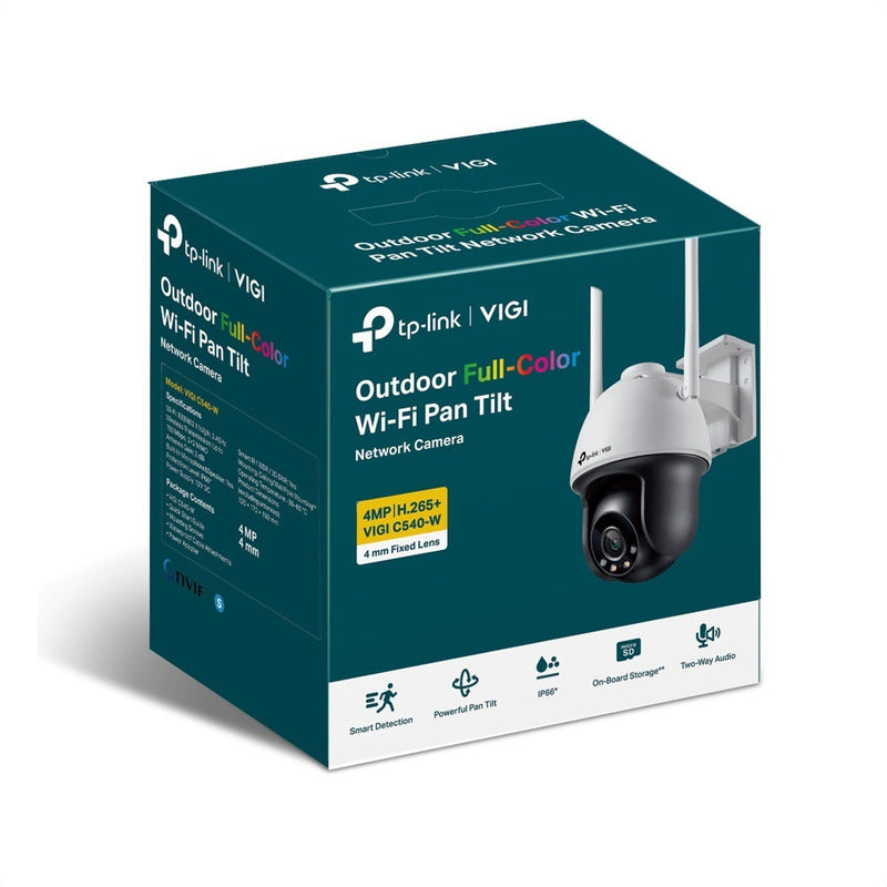 Cámara Ip Wifi Externa 4mp Color Tp-link Vigi C540-w + 128gb Blanco