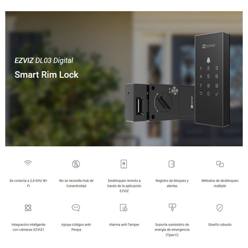 Cerradura Digital Inteligente Easy Smart Lock, Ezviz Dl03