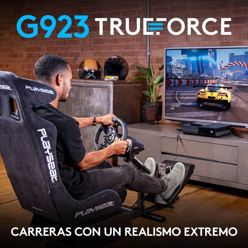 Volante Carreras Logitech G923 Trueforce, Pc / Xbox X|s One Negro