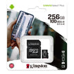 Memoria Micro SD Kingston 256GB Canvas Select Plus A1 C10 U3 V30 100MB/s con Adaptador SD - Original