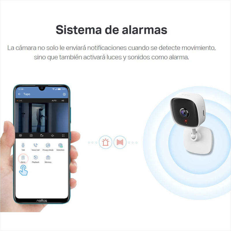 Cámara Seguridad Ip Wifi Audio 3mp Tp-link Tapo C110 + 128gb