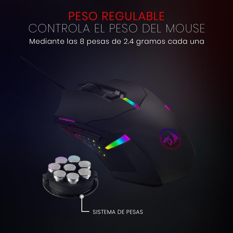 Combo Gamer Redragon Teclado K503a Rgb Esp + Mouse M601 Rgb