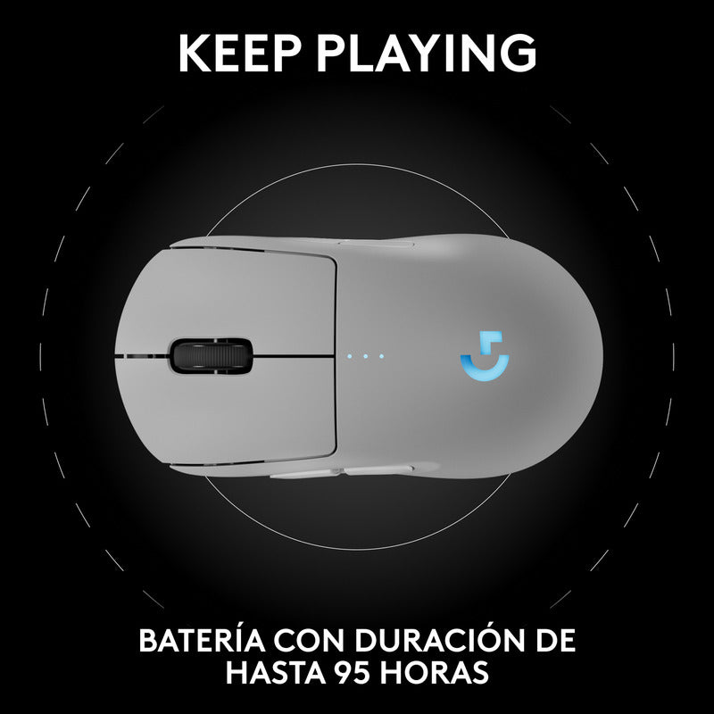 Mouse Gamer Inalámbrico Logitech G Pro 2 Lightspeed, 44k Dpi - Blanco