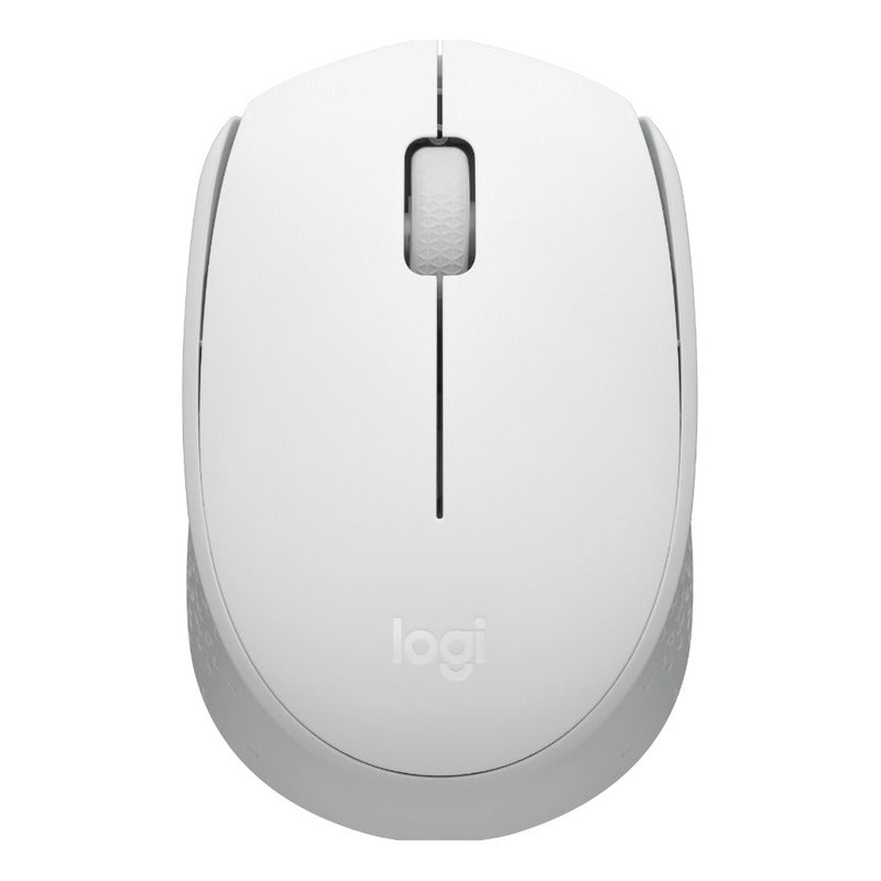 Logitech M170, Mouse Inalámbrico Cómodo Y Portátil, Blanco