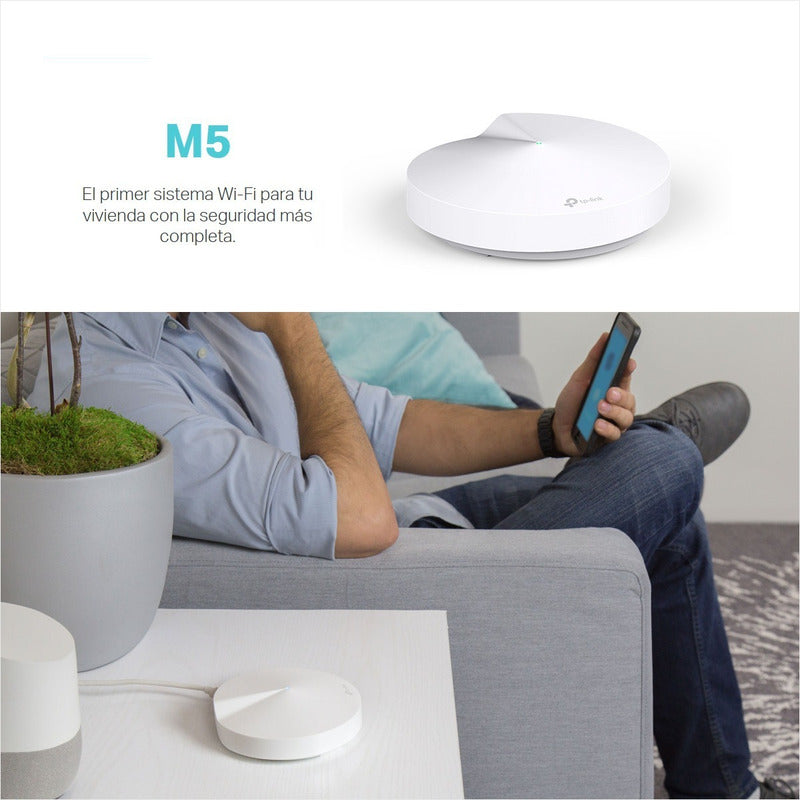 Sistema Wifi Malla Para  La Casa Tp-link Deco M5 (3-pack), Blanco